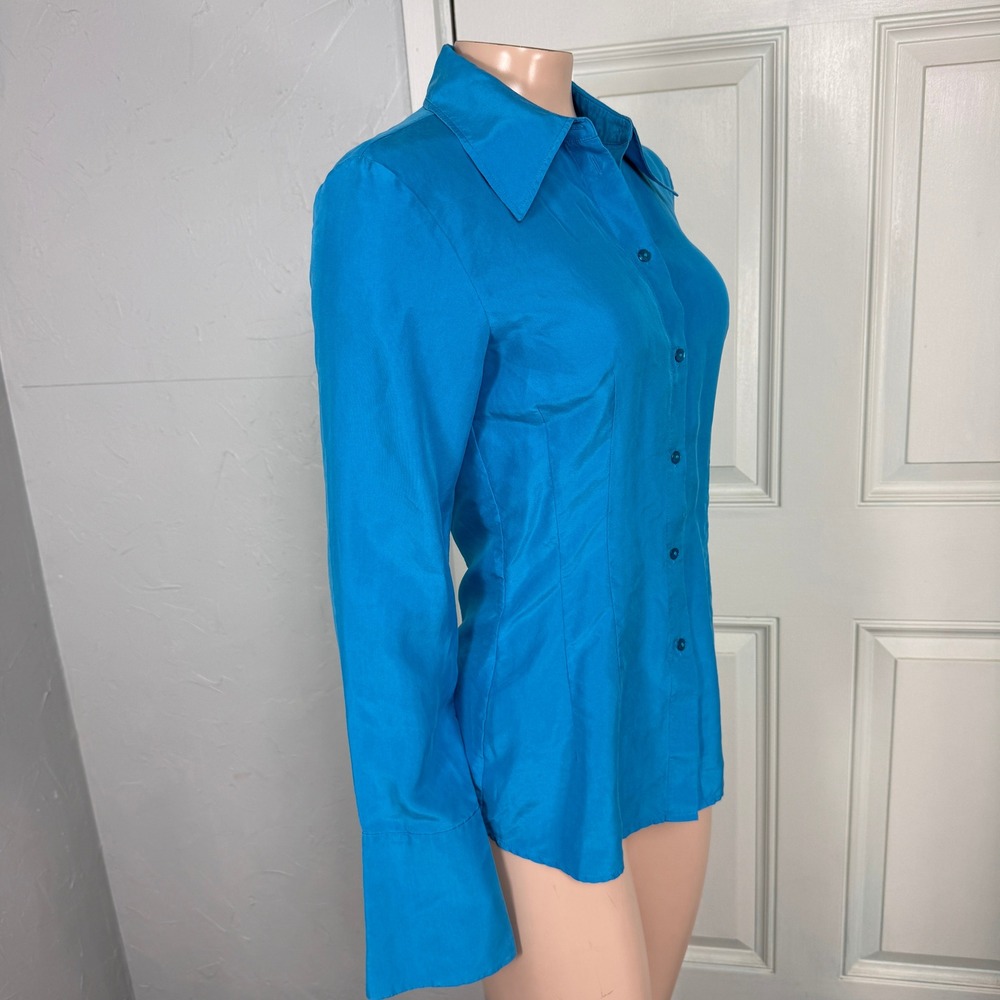 & Other Stories Women's Shirt XS 2 Silk Button Blouse Long sleeve Solid I4-18 - Picture 5 of 7